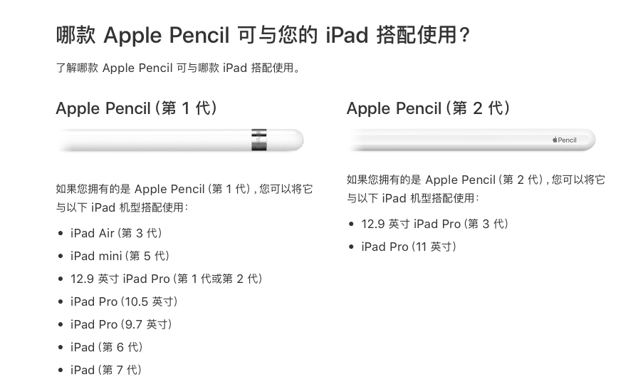 iPad mini2 可以使用pencil 吗- Apple 社区