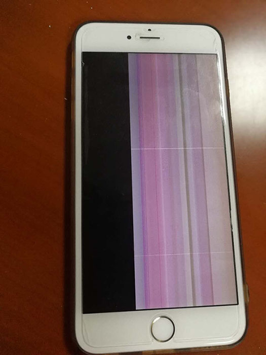 手机坏了彩屏图片图片