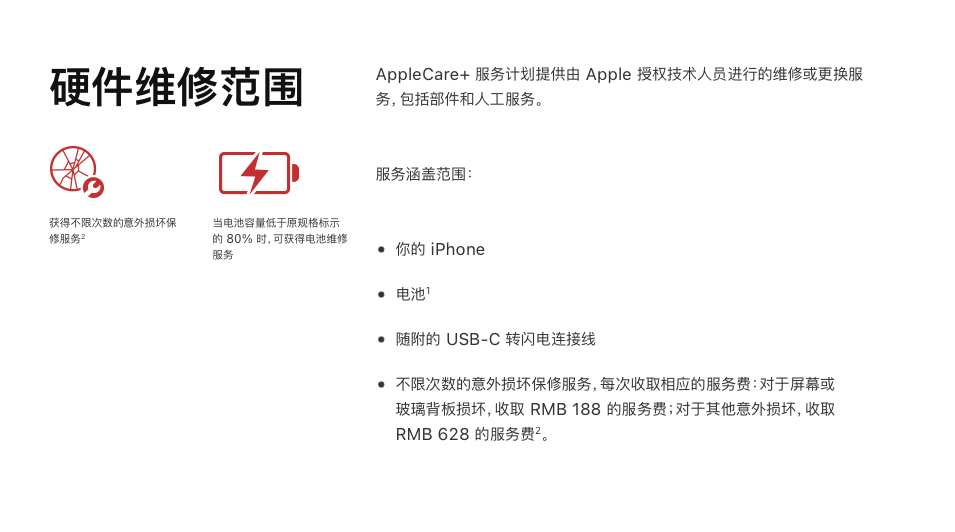 Apple Care+保修范围 Apple 社区
