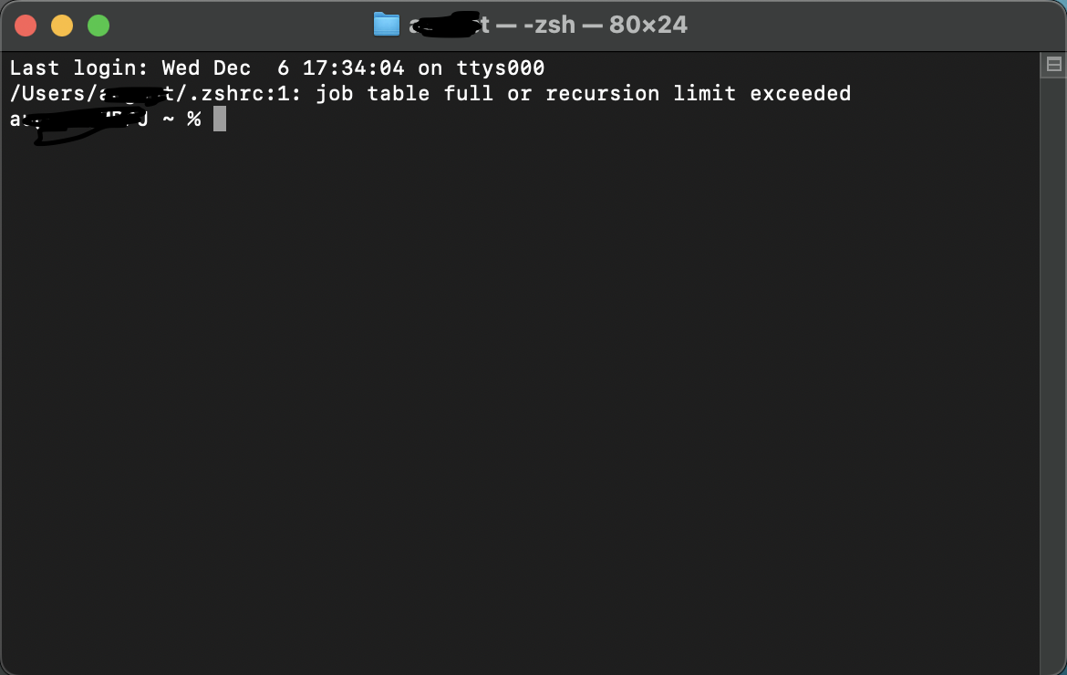 怎么解决 Mac 上的 .zshrc1 j… Apple 社区