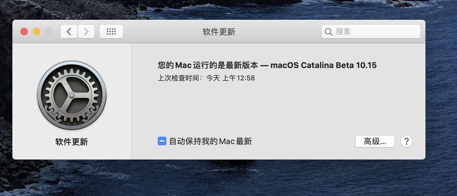 Catalina 测试版本升级正式版本版本无法 Apple 社区